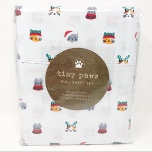 Kitty Cat Holiday Festive Full Size Sheet Set
